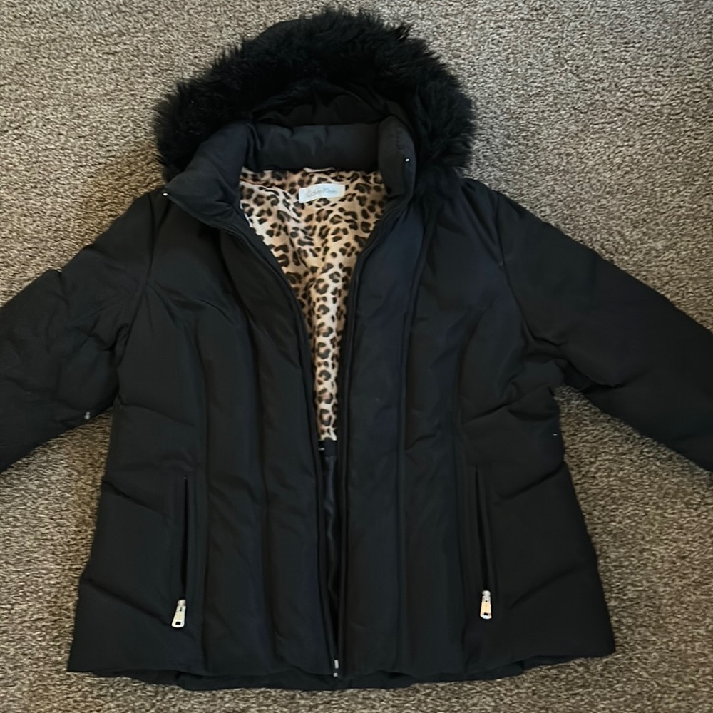 Calvin Klein down hooded jacket